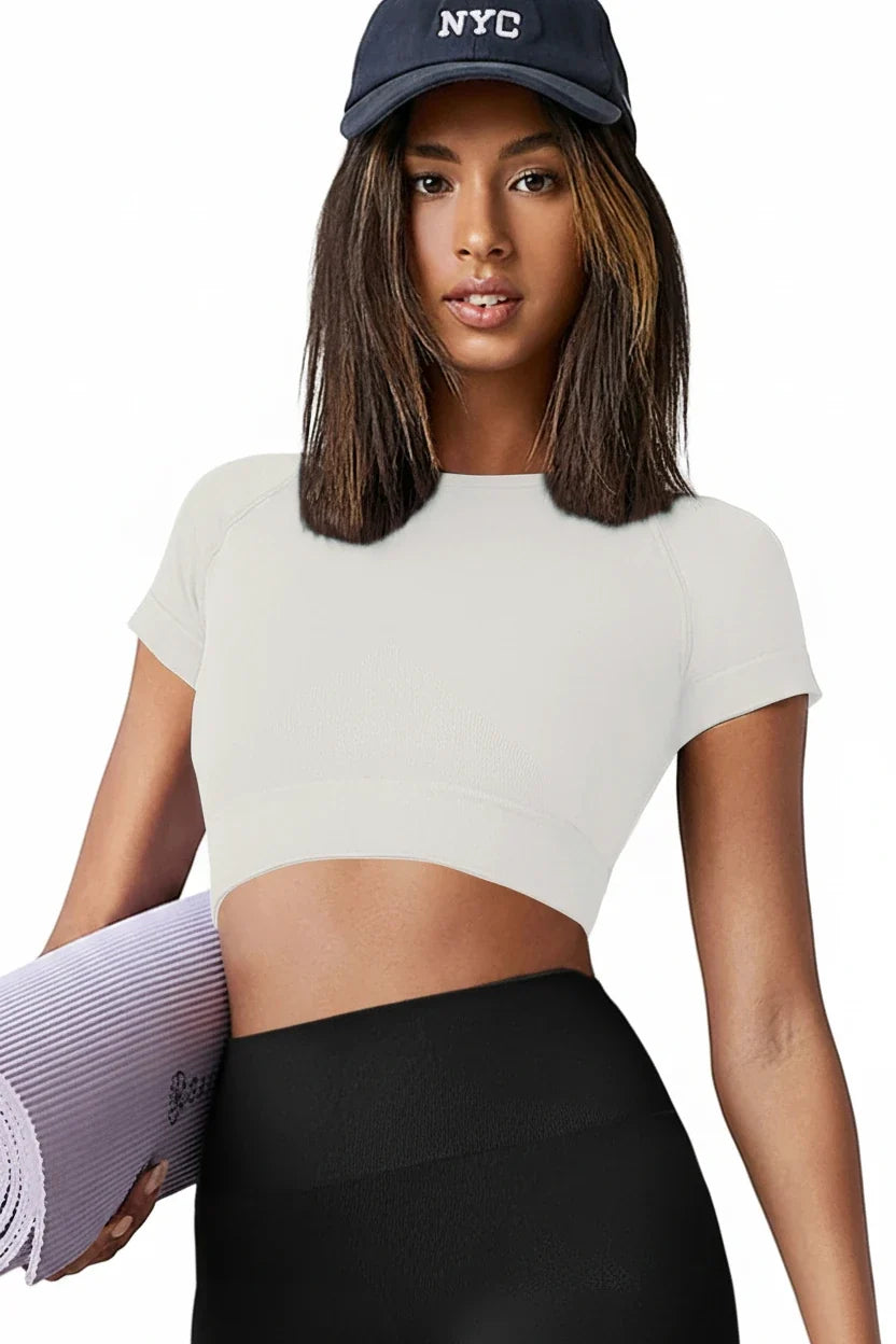 Seamless Yoga Running Activewear Top Women's Fitness Shirt