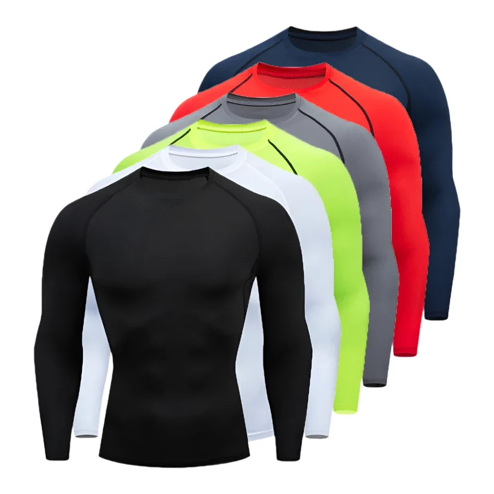 Men's Long Sleeve Fitness Tee Spring Autumn Workout
