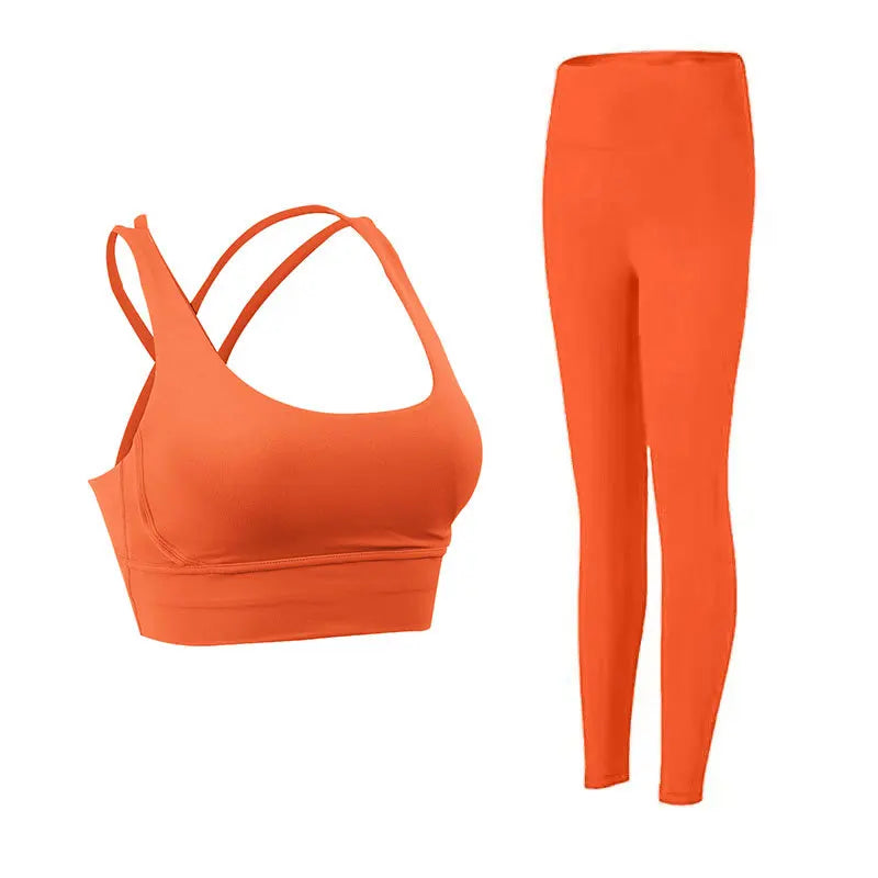 Women's Comfortable Supportive Fitness Suit Workout Activewear Set