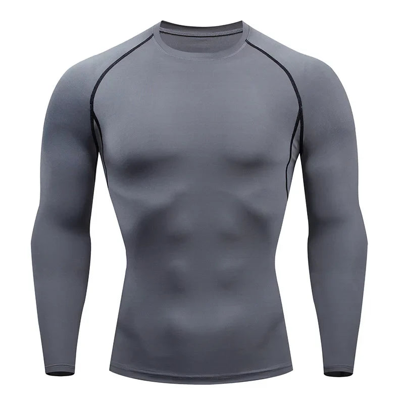 Men's Long Sleeve Fitness Tee Spring Autumn Workout