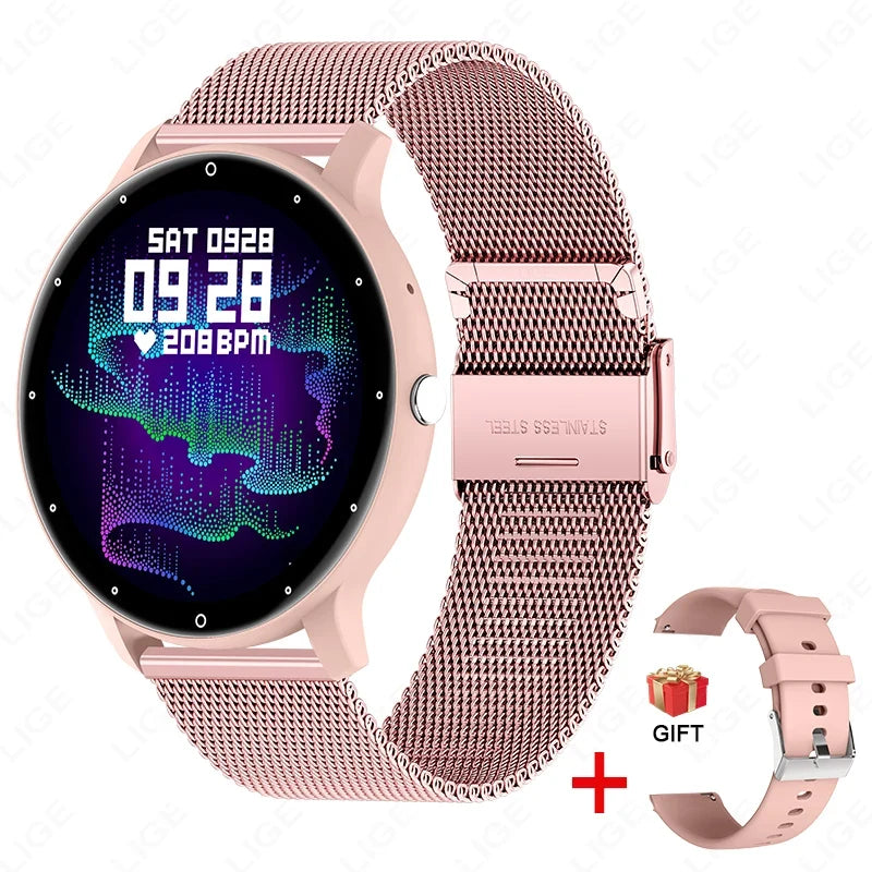 Fashion Smart Watch Full Touch Screen IP68 Fitness Tracker