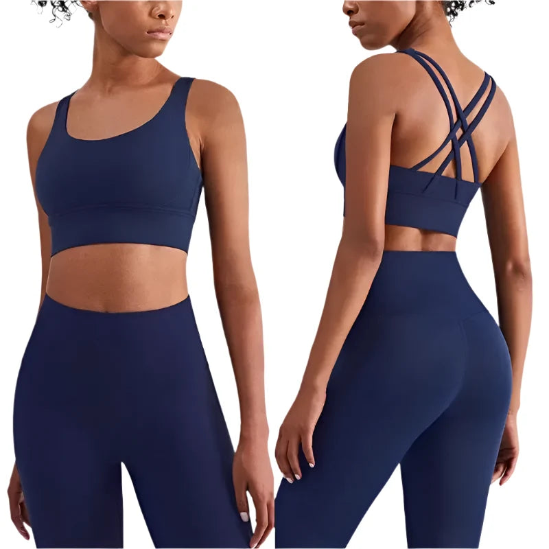 Women's Comfortable Supportive Fitness Suit Workout Activewear Set