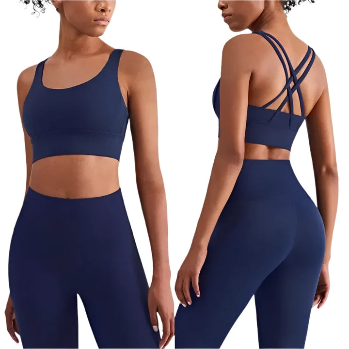 Women's Comfortable Supportive Fitness Suit Workout Activewear Set