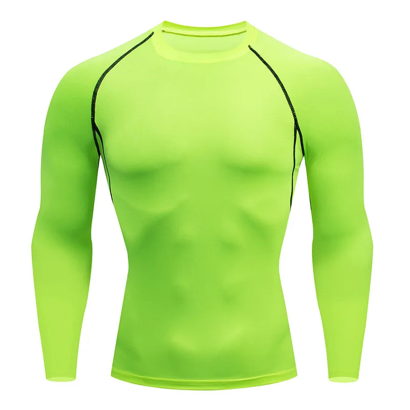 Men's Long Sleeve Fitness Tee Spring Autumn Workout