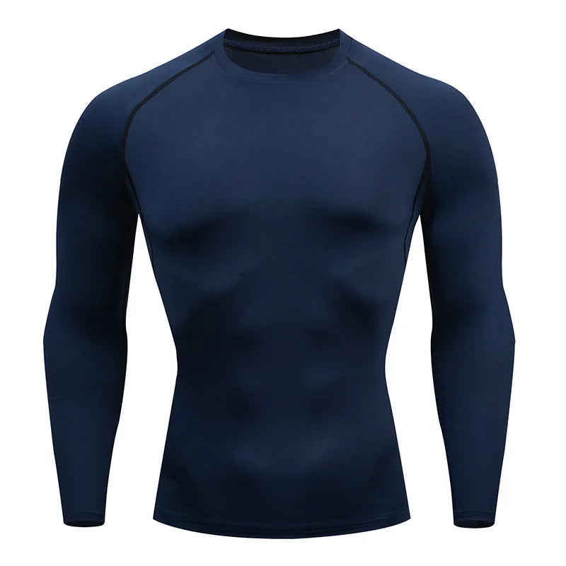 Men's Long Sleeve Fitness Tee Spring Autumn Workout