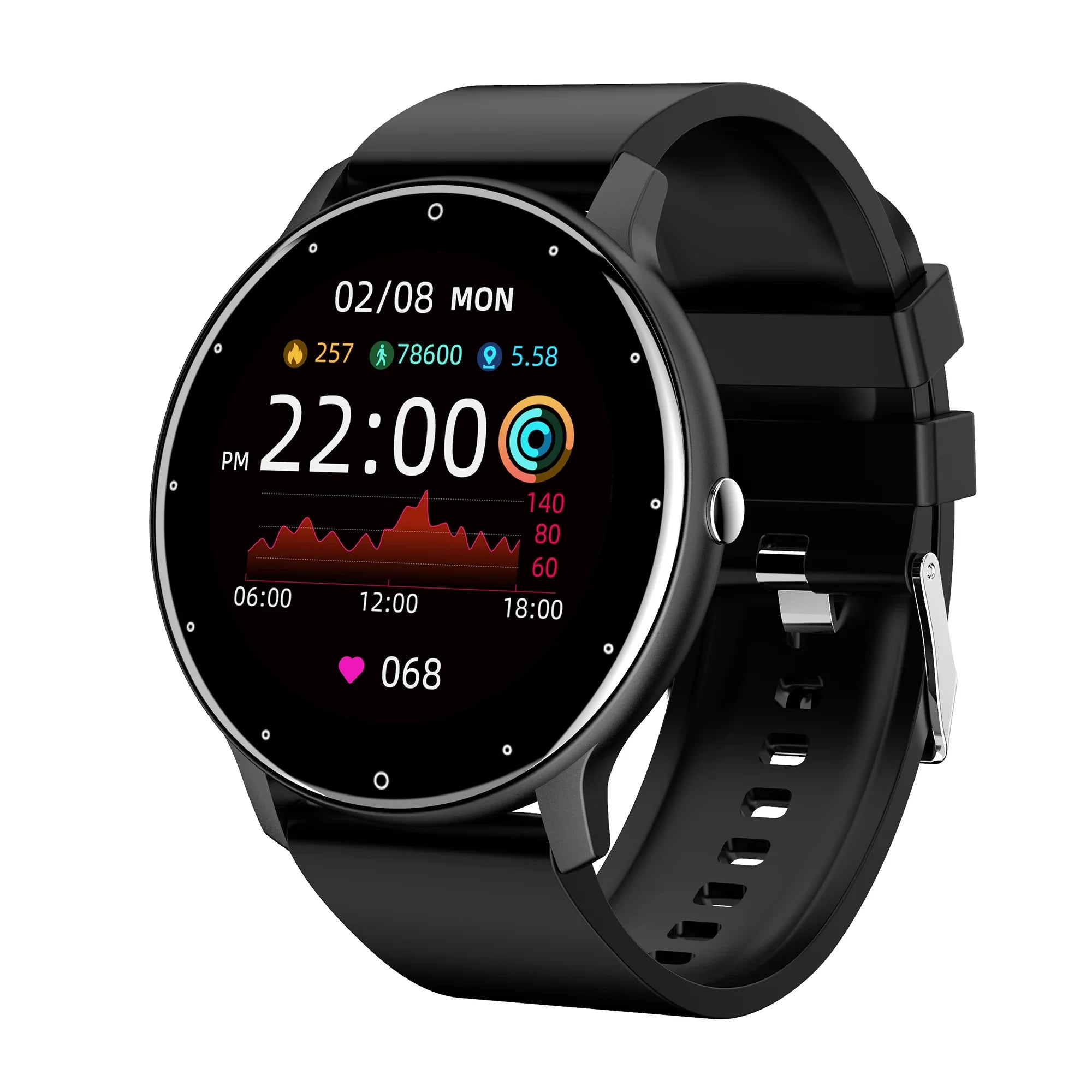 Fashion Smart Watch Full Touch Screen IP68 Fitness Tracker