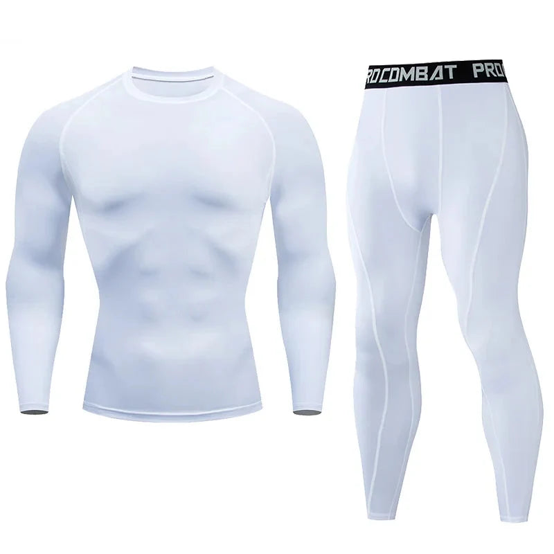Men's Compression Fitness Gear Gym Workout Performance Wear