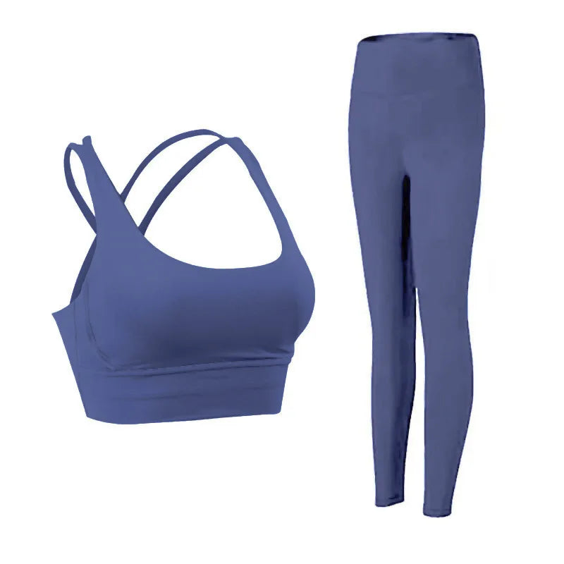 Women's Comfortable Supportive Fitness Suit Workout Activewear Set