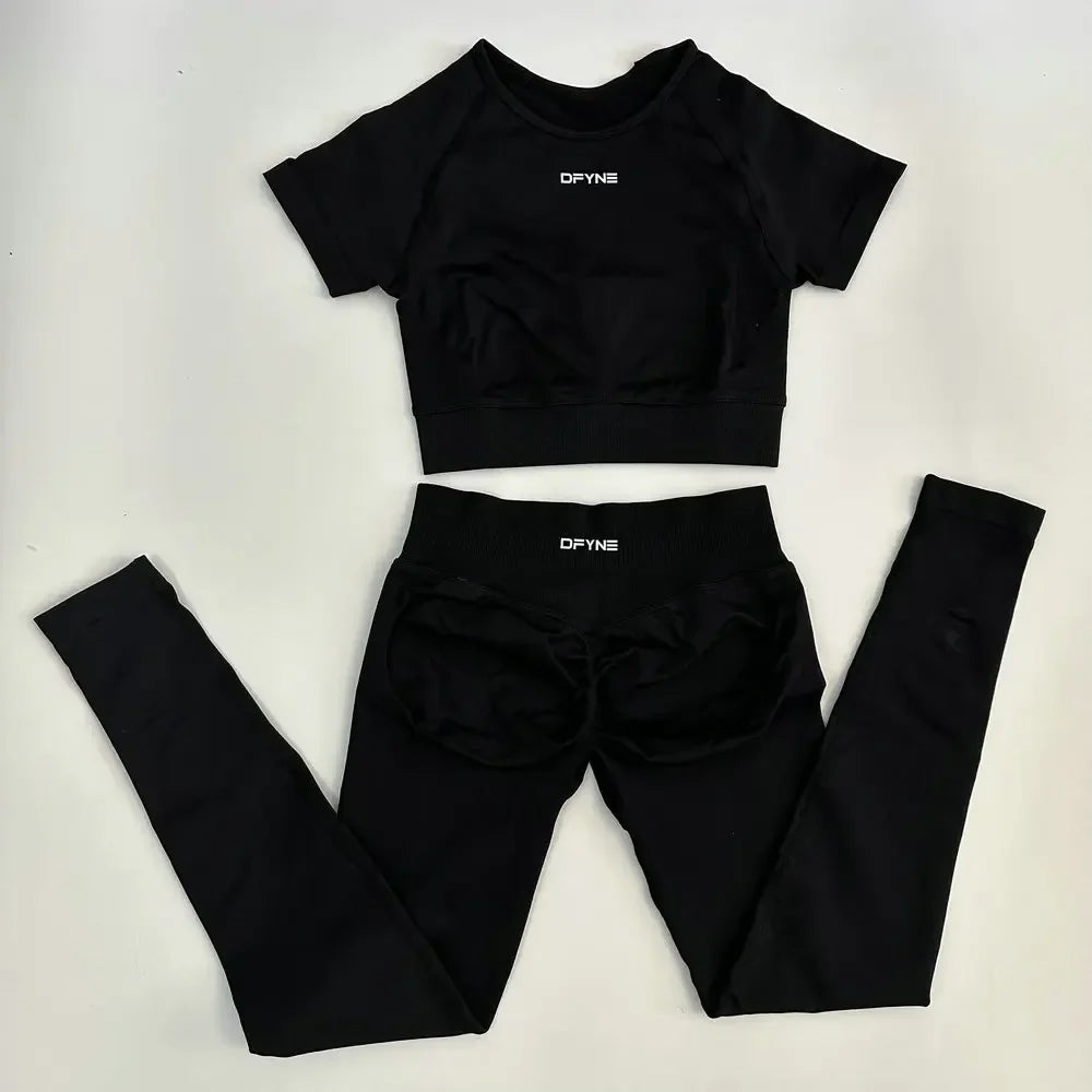 Women's 2 Piece Fitness Yoga Outfit Activewear Set