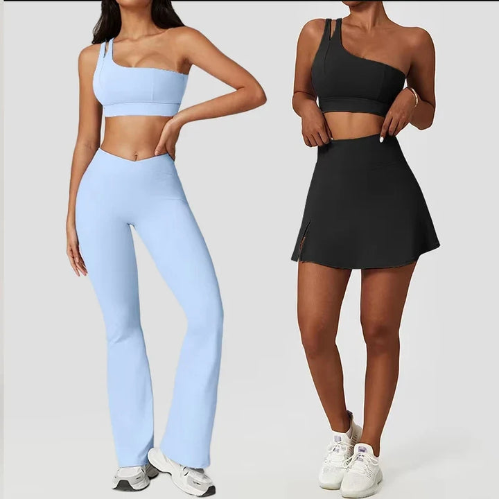 Women's Push Up Tracksuit Workout Sportswear Tights Set