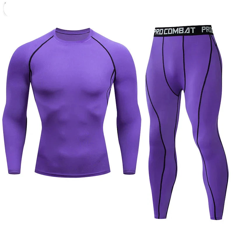 Men's Compression Fitness Gear Gym Workout Performance Wear