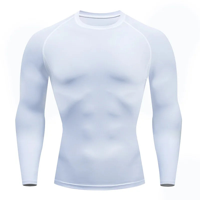 Men's Long Sleeve Fitness Tee Spring Autumn Workout