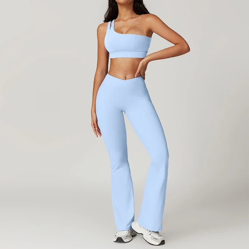 Women's Push Up Tracksuit Workout Sportswear Tights Set