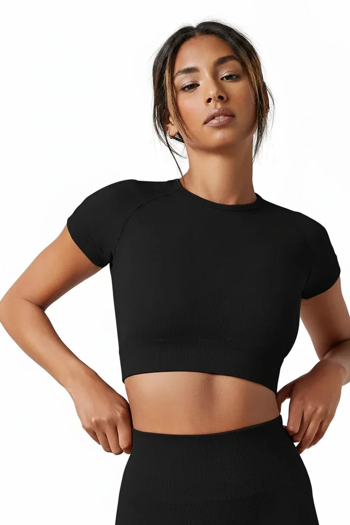 Seamless Yoga Running Activewear Top Women's Fitness Shirt