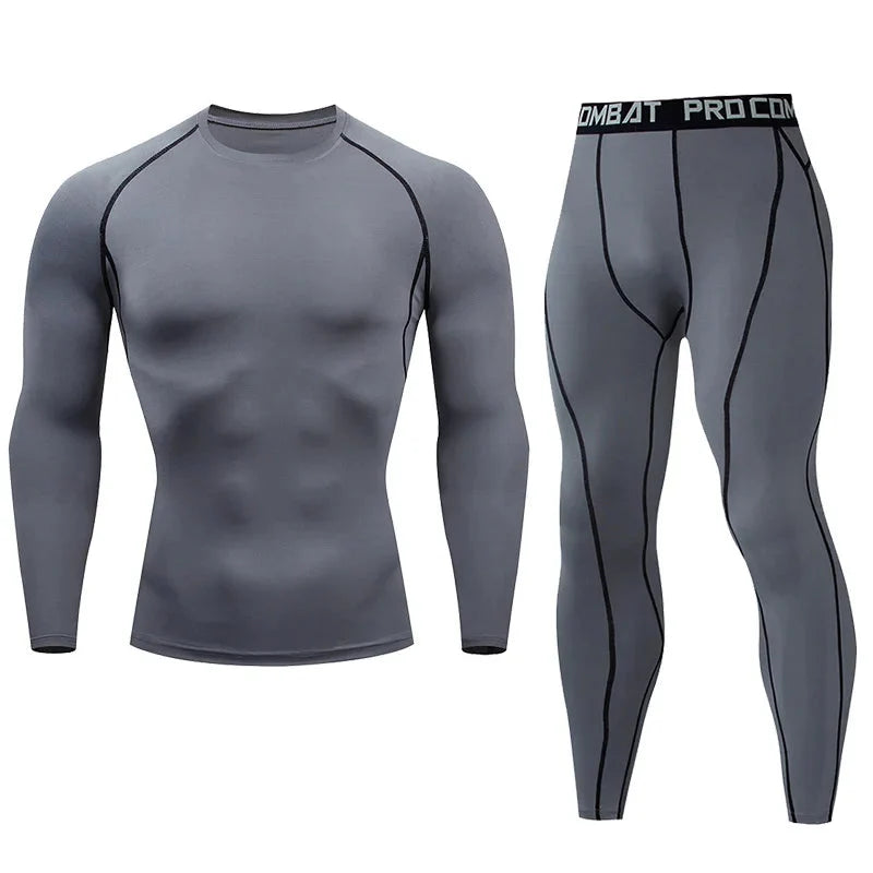 Men's Compression Fitness Gear Gym Workout Performance Wear