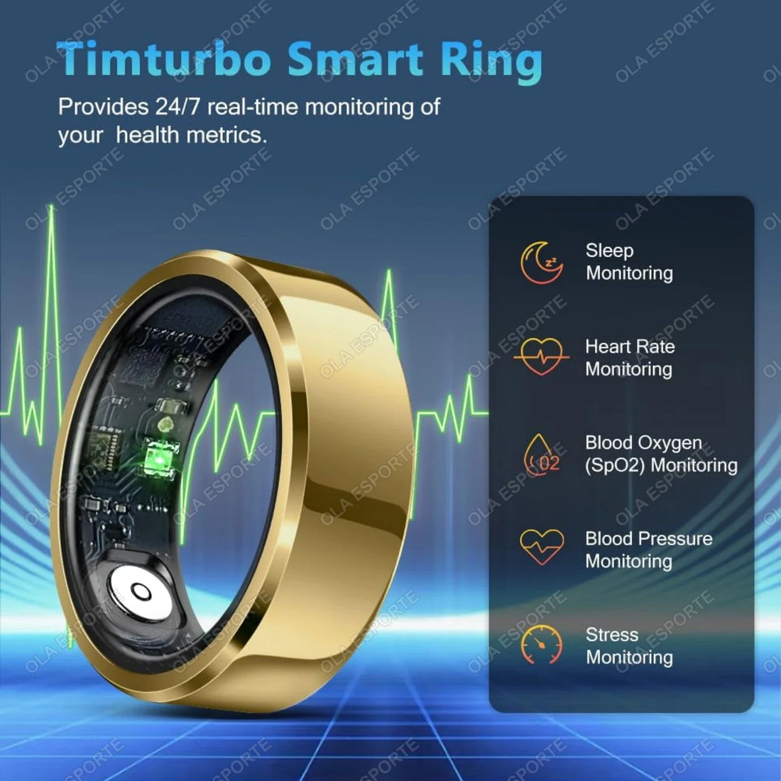 2026 Smart Ring Heart Rate Sleep Monitoring Waterproof