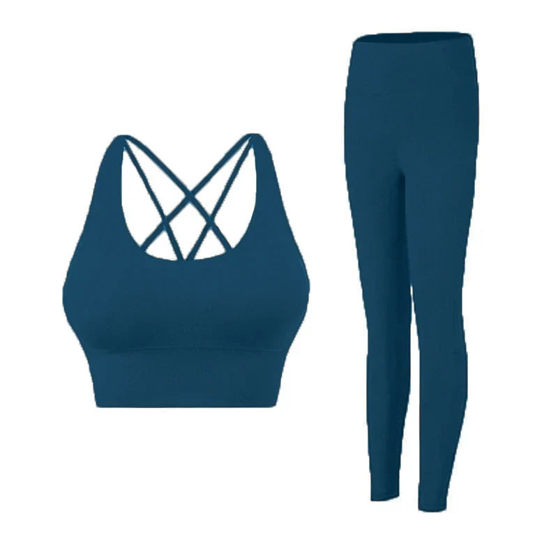 Women's Comfortable Supportive Fitness Suit Workout Activewear Set