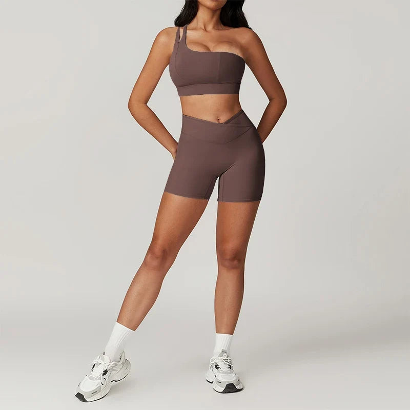 Women's Push Up Tracksuit Workout Sportswear Tights Set