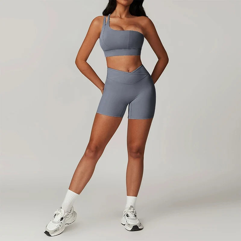 Women's Push Up Tracksuit Workout Sportswear Tights Set