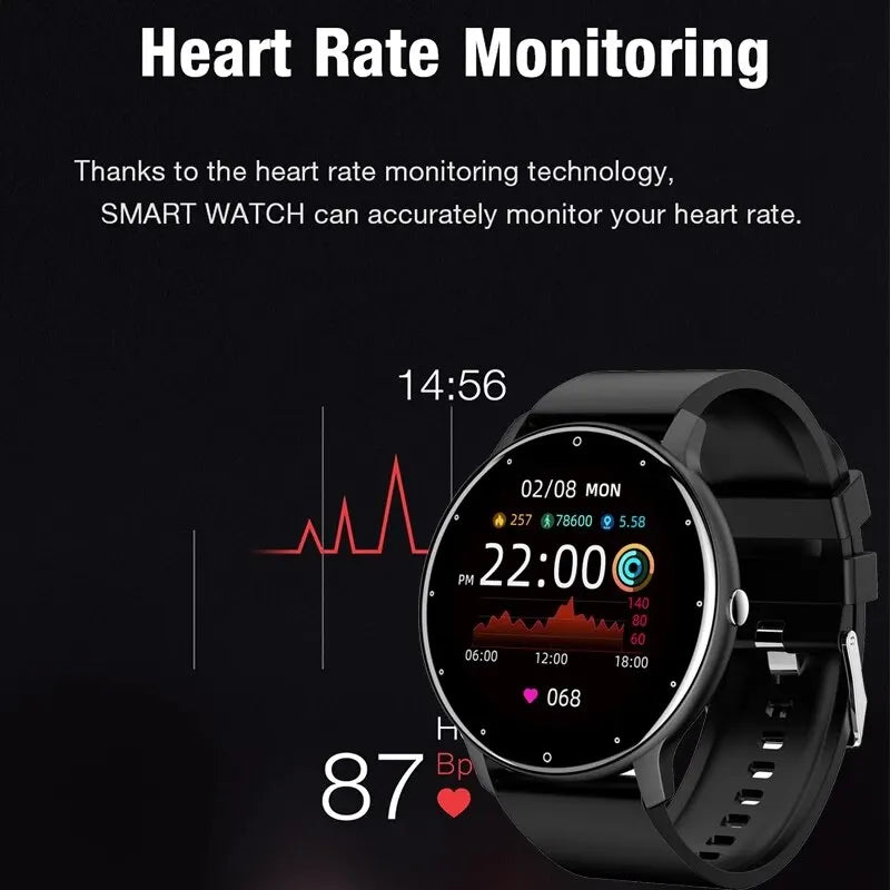 Fashion Smart Watch Full Touch Screen IP68 Fitness Tracker