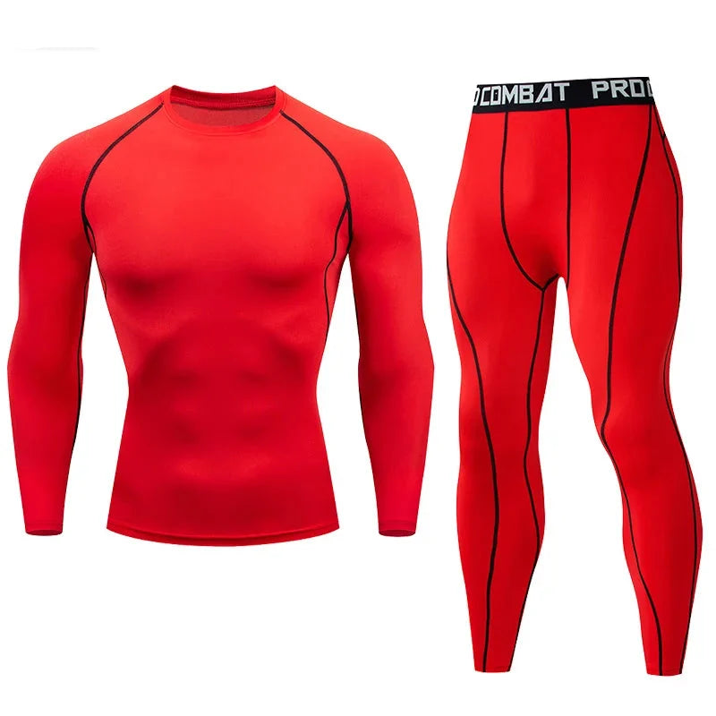 Men's Compression Fitness Gear Gym Workout Performance Wear