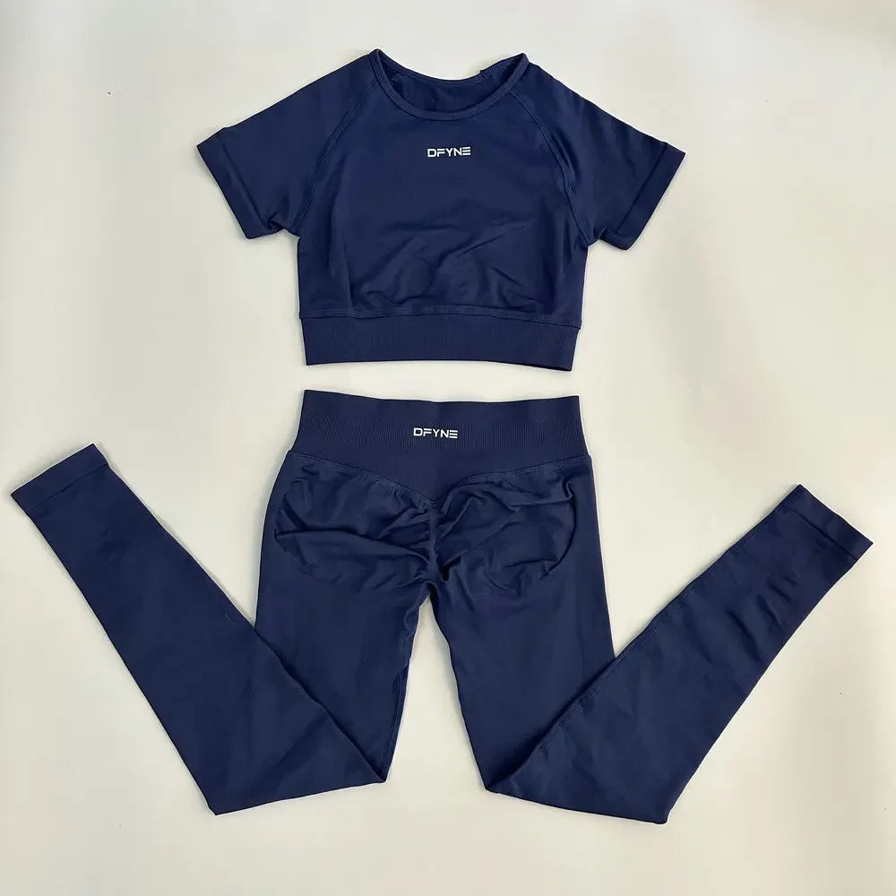 Women's 2 Piece Fitness Yoga Outfit Activewear Set