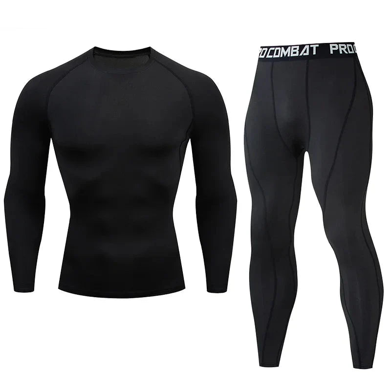 Men's Compression Fitness Gear Gym Workout Performance Wear