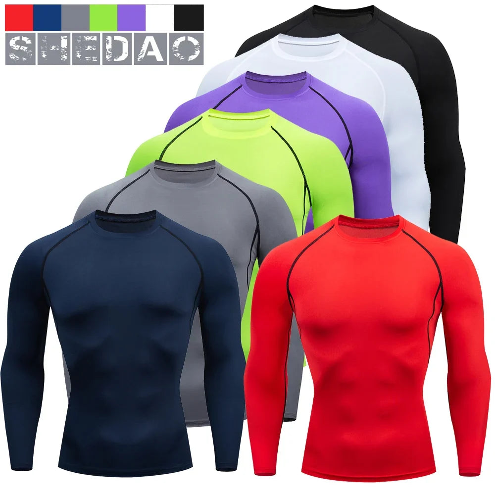 Men's Compression Sportswear Set Gym Workout Tracksuit Suit