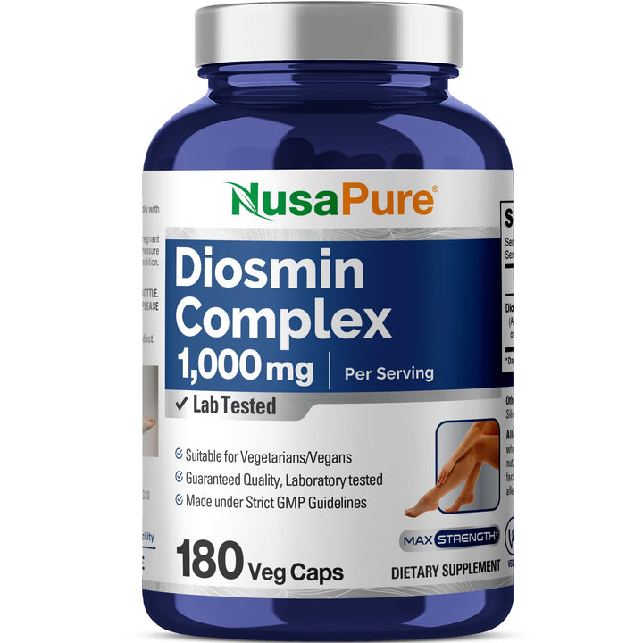 Diosmin Complex 1000mg Vegan Veggie Capsules Supplement