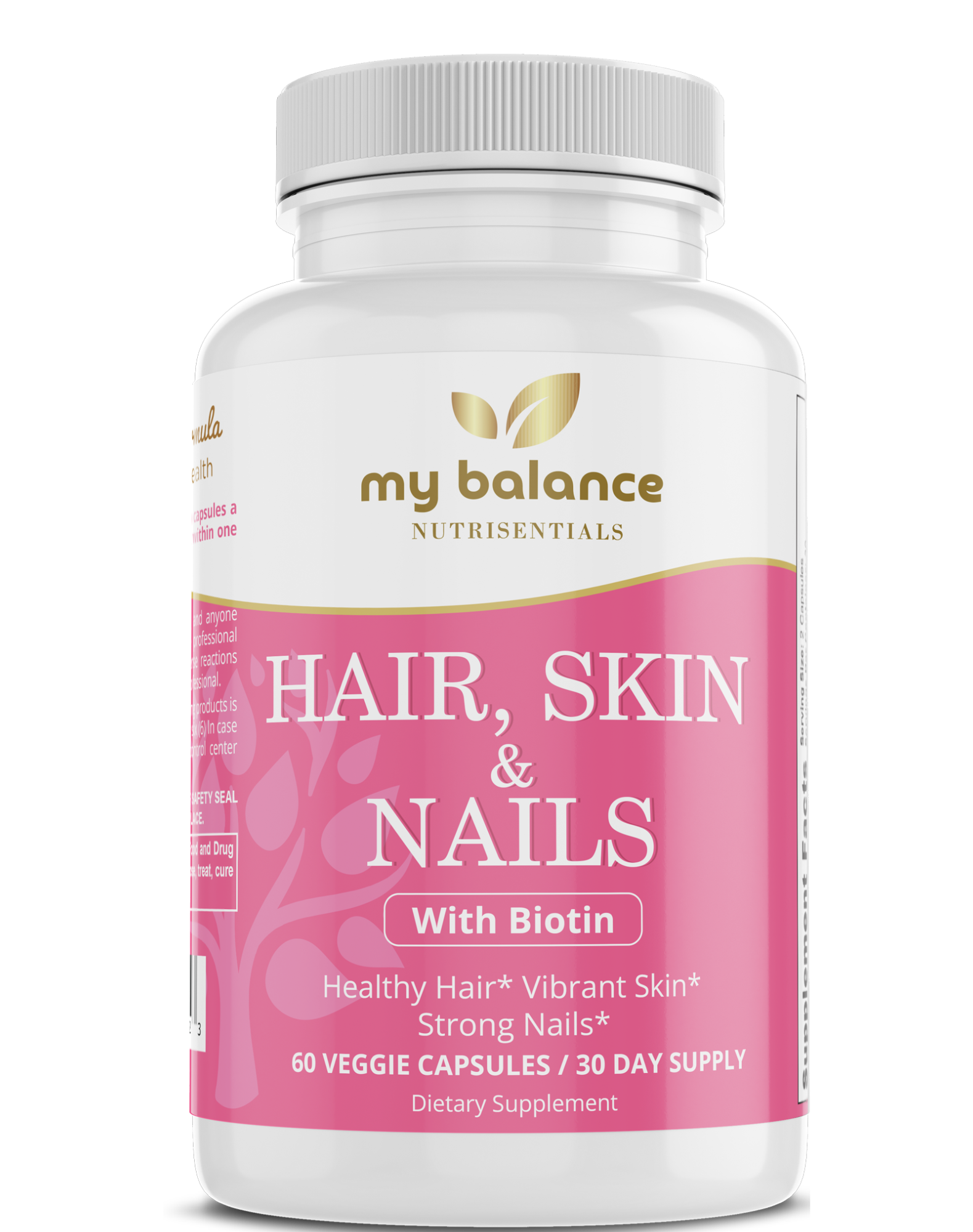 Hair Skin Nails Beauty Supplement Daily Wellness Formula Support